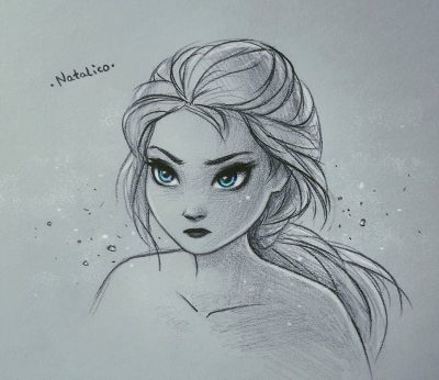 Frozen 2 Elsa, Adventure, Nature, Magic, Self-Discovery Drawing