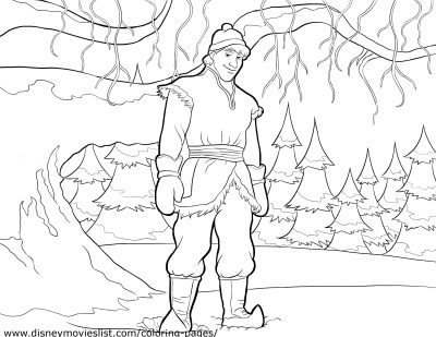 Frozen Kristoff, Reindeer Lover, Ice Merchant, Mountain Guide, Heartfelt Adventurer Drawing