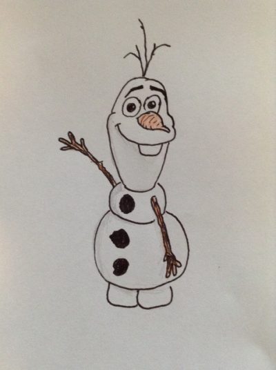 Frozen Olaf, Adventure, Snowman, Friendship, Fun Drawing