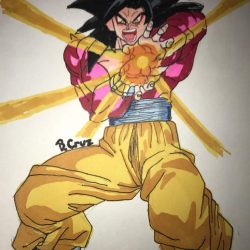 Full Body Goku Drawing Sketch