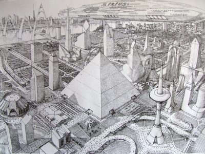 Future City, Sustainability, Technology, Innovation, Community Drawing