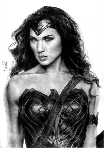 Gal Gadot, Humanitarian, Model, Filmmaker, Wonder Woman, Actress Drawing