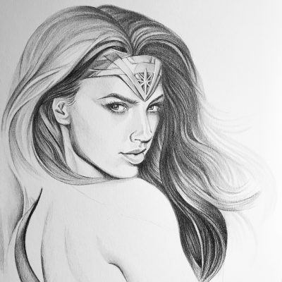 Gal Gadot, Model, Actress, Philanthropist, Israeli, Wonder Woman Drawing