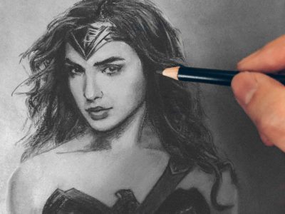 Gal Gadot, Model, Actress, Philanthropist, Israeli, Wonder Woman Drawing