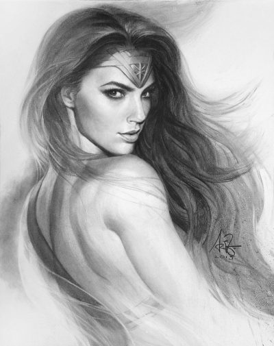 Gal Gadot, Model, Actress, Philanthropist, Israeli, Wonder Woman Drawing