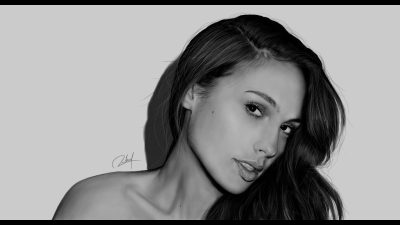 Gal Gadot, Philanthropist, Actress, Model, Warrior Drawing