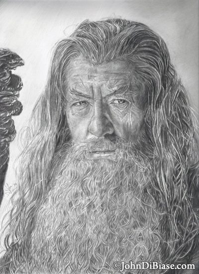 Gandalf, Wizard, Magic, Fellowship, Middle-Earth Drawing