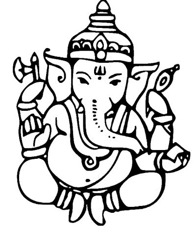 Ganesh, Elephant-Headed, Prosperity, Wisdom, Deity Drawing