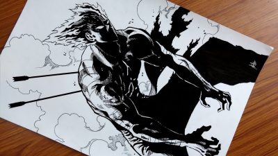 Garou, Darkness, Monster, Chaos, Hunter Drawing