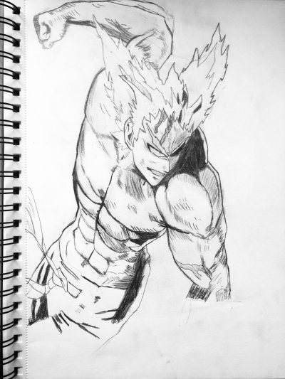 Garou, Protector, Hunter, Warrior, Legend Drawing