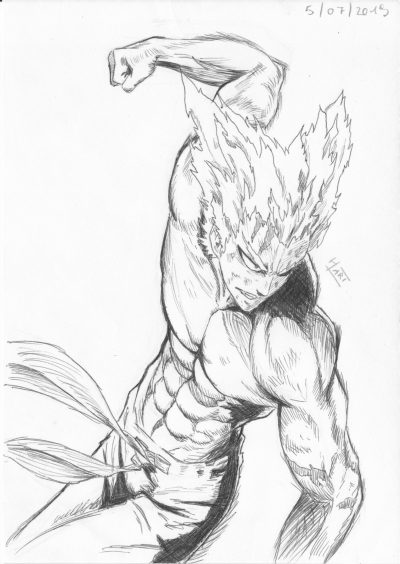 Garou, Protector, Hunter, Warrior, Legend Drawing