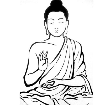 Buddha, Wisdom, Enlightenment, Meditation, Compassion Drawing