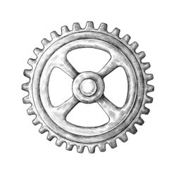 Gear Drawing Art