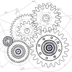 Gear Drawing Fine Art