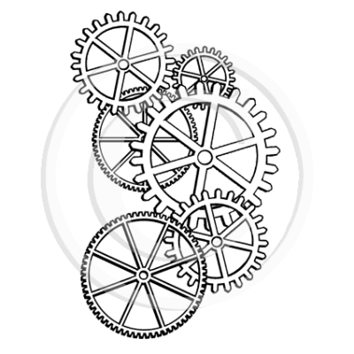 Gears, Cogs, Rotors, Mechanisms, Components Drawing