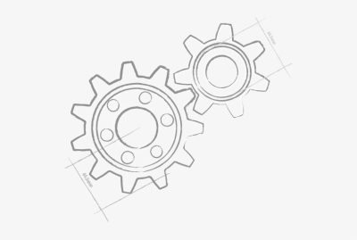 Gears, Cogs, Rotors, Mechanisms, Wheels Drawing