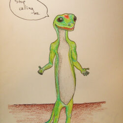 Gecko Drawing Art