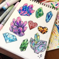 Gem Drawing Professional Artwork