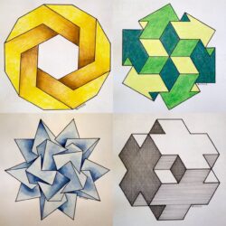 Geometric Drawing Stunning Sketch