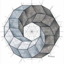 Geometric Drawing Unique Art