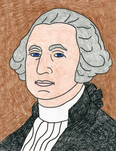 George Washington, Founding Father, Revolutionary Leader, American Hero, First President Drawing