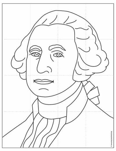 George Washington, Founding Father, Revolutionary Leader, American Hero, First President Drawing