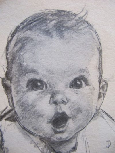 Gerber Baby, Baby Food, Adorable Infant, Cherubic Smiles, Iconic Brand Drawing