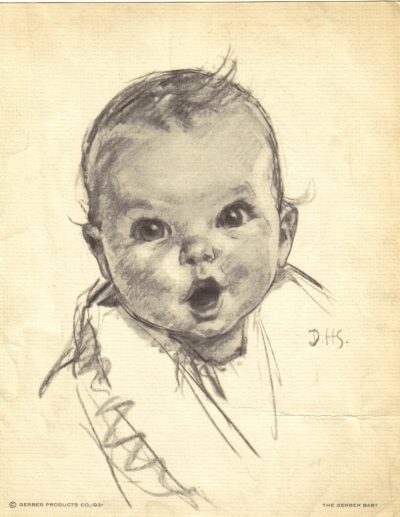 Gerber Baby, Adorable Infant, Baby Food, Cherished Memories, Iconic Brand Drawing