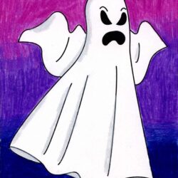 Ghost Girl Drawing Artistic Sketching