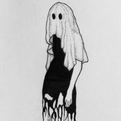 Ghost Girl Drawing Stunning Sketch