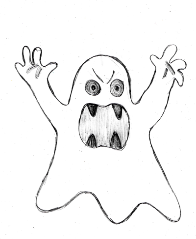 Ghost, Haunting, Phantom, Spirit, Apparition Drawing