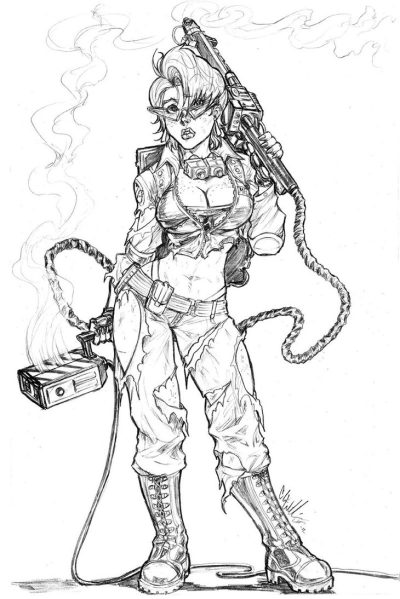 Ghostbusters, Paranormal, Adventure, Comedy, Team Drawing