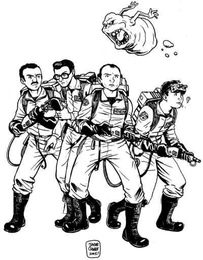 Ghostbusters, Paranormal, Adventure, Comedy, Teamwork Drawing