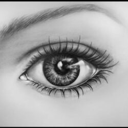 Girl Eyes Drawing Art