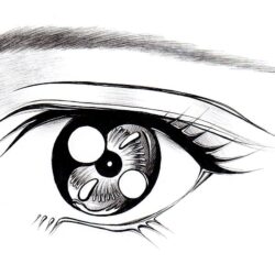 Girl Eyes Drawing Creative Style