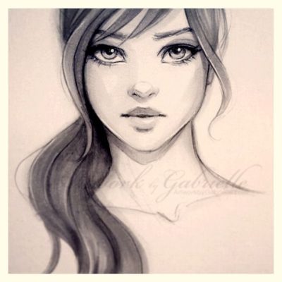 Girl Face, Beauty, Expression, Portrait, Emotion Drawing