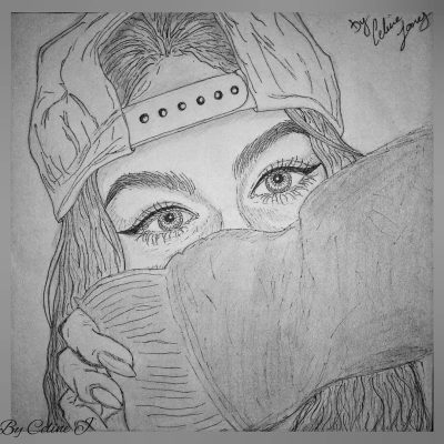 Girl Sketch, Expression, Creative, Inspiration, Art Drawing