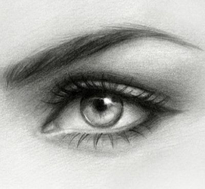 Girls Eyes, Enchanting Gaze, Captivating Allure, Sparkling Wonder, Mysterious Depths Drawing