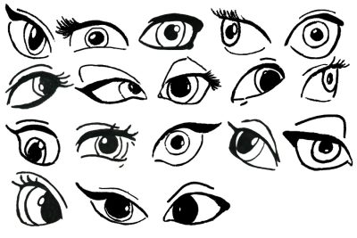 Eye, Gaze, Vision, Glance, Focus Drawing