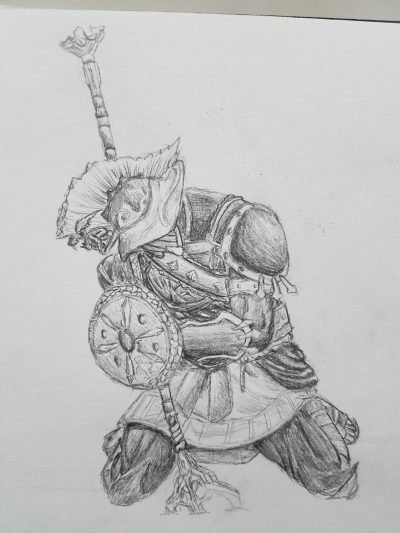 Gladiator, Honor, Revenge, Freedom, Betrayal Drawing