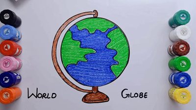 Globe, Earth, World, Sphere, Planet Drawing