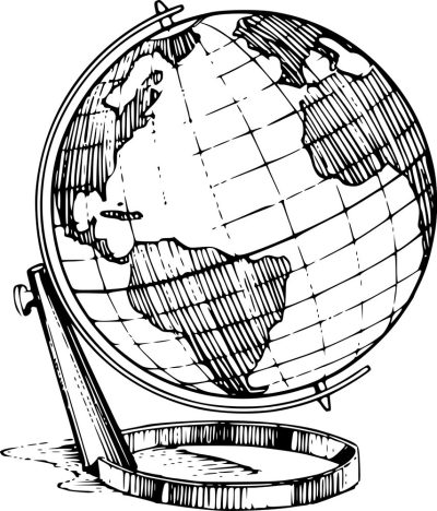 Globe, Earth, World, Sphere, Planet Drawing