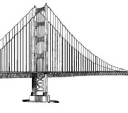 Golden Gate Bridge Drawing Art