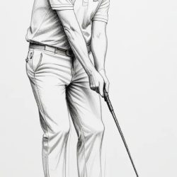 Golf Drawing Sketch Photo