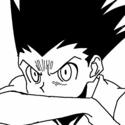 Gon Drawing Intricate Artwork