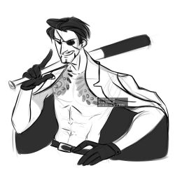 Goro Majima Drawing Hand drawn Sketch