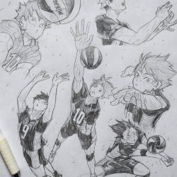 Haikyuu Drawing Hand drawn