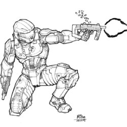 Halo Drawing Artistic Sketching