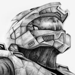 Halo Drawing Professional Artwork