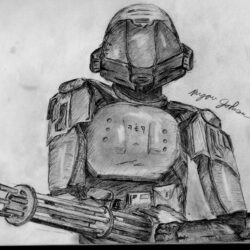 Halo Drawing Unique Art